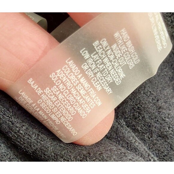 Karl Lagerfeld Womens Cardigan Wool Blend Pockets Tweed Fringe Black Old Money S - Picture 12 of 12